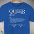 Queer Definition Premium Unisex T-Shirt - Royal Blue